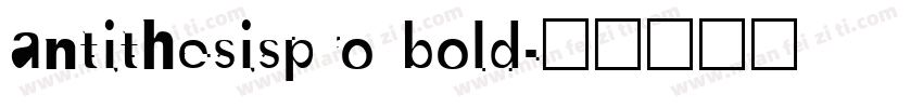 antithesispro bold字体转换